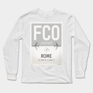 FCO Rome airport Long Sleeve T-Shirt